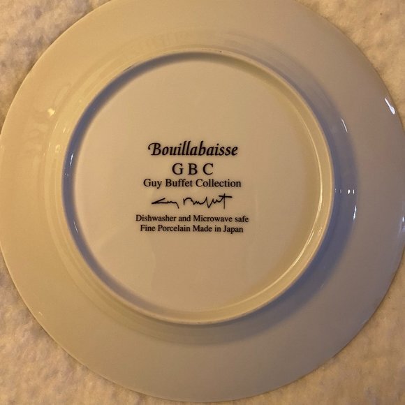 GBC Guy Buffet Collection "Bouillabaisse" 7 3/4" Plate - Picture 2 of 2